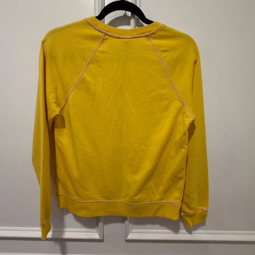 LEGO x Target Women's Size XS Yellow‎ Sweatshirt Embossed Minifigure Face Casual